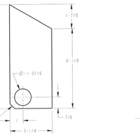 END PLATE - TWO WAY GATE