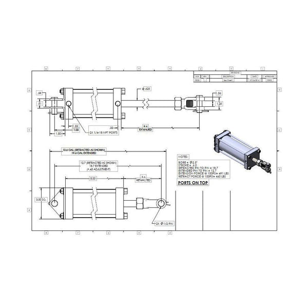 Air Tailgate Cylinder