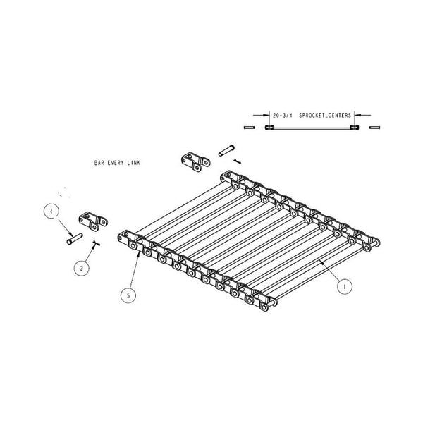 CHAIN - PINTLE HD #3 16' 24 WIDE