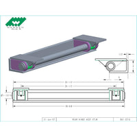 HINGE ASSY - REAR VTLW 1-15/16 OD SHAFT