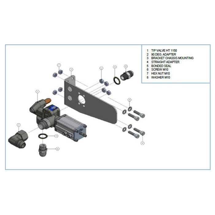 HYVA TIPPER VALVE KIT 170 BAR