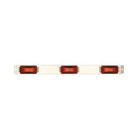 LIGHT - 24 LED Red Stainless Steel Clearance Marker ID Bar Light