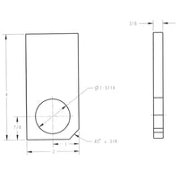 PIN REINFORCEMENT PLATE - 1 1/4 IN. PIN