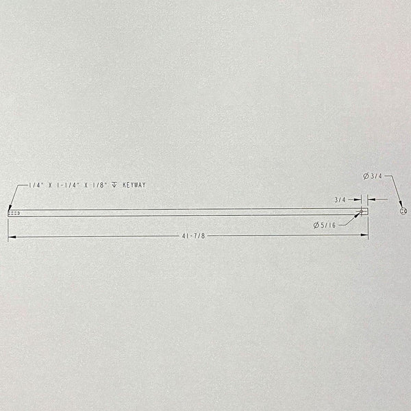 SHAFT - SPINNER AC1410 42" L