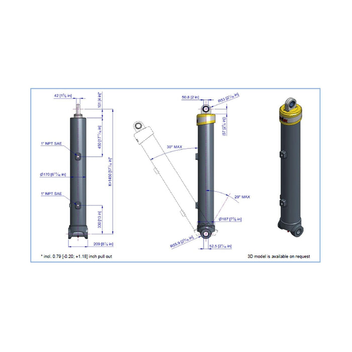 Telescopic Cylinder - 74170