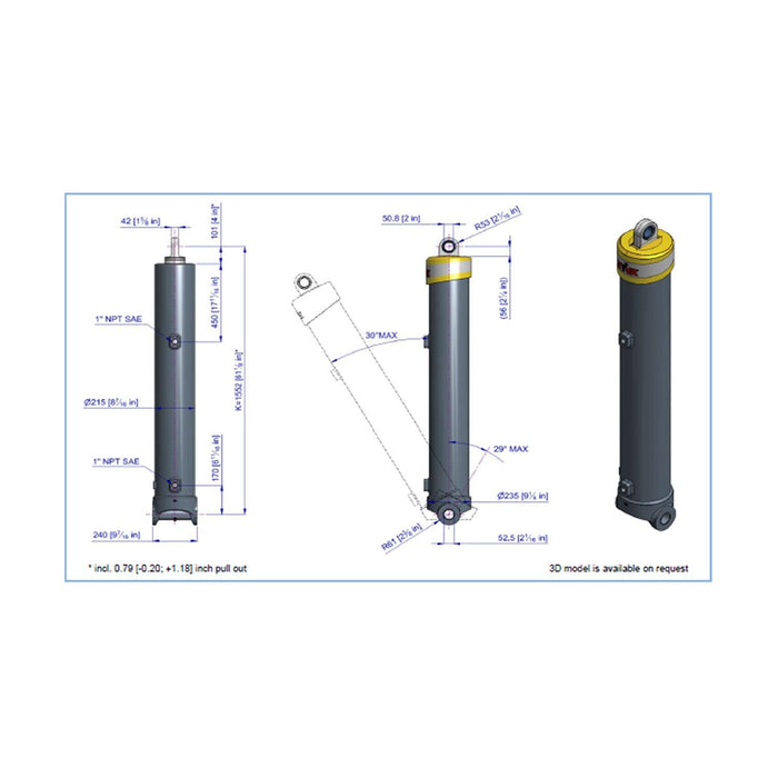 Telescopic Cylinder - 85190